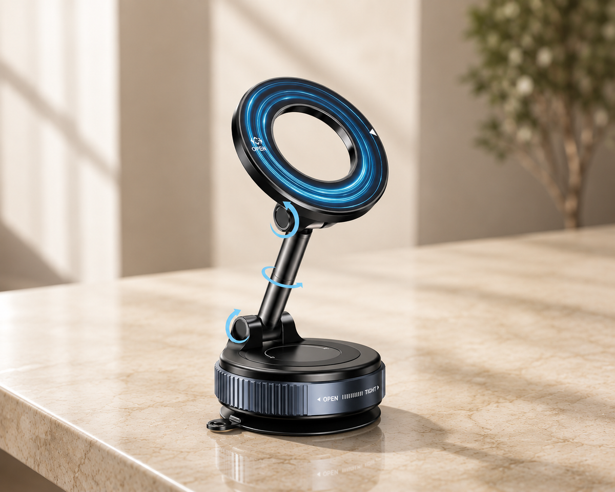MagGrip Pro™ 360° Vacuum Magnetic Phone Mount