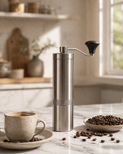 GrindCraft™ Premium Stainless Steel Manual Coffee Grinder