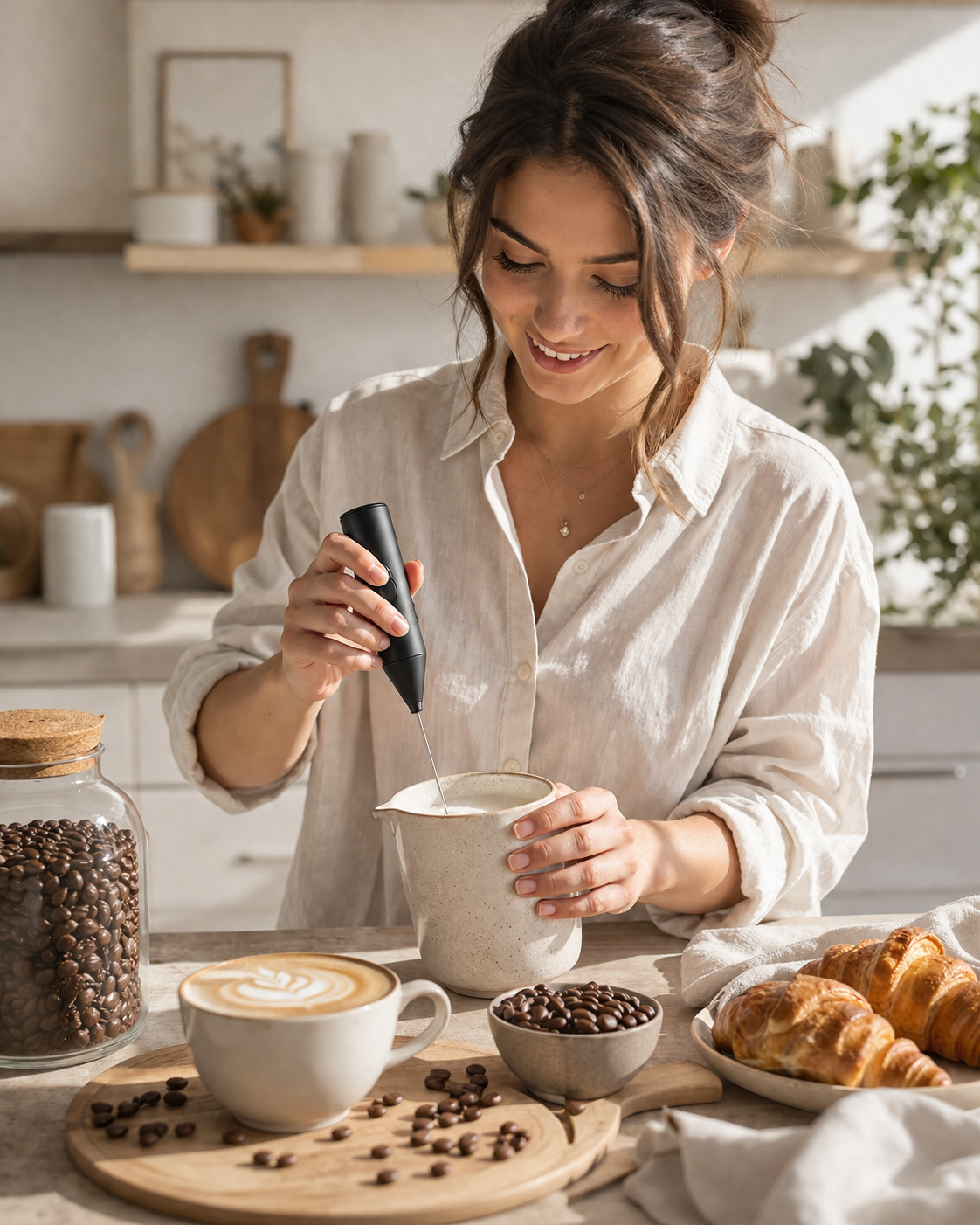 FrothPro™ Electric Milk Frother & Coffee Whisk
