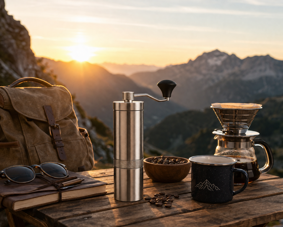 GrindCraft™ Premium Stainless Steel Manual Coffee Grinder